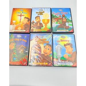 Brother Francis DVD Lot of 6 Catholic Childrens Animation Spanish English Kids